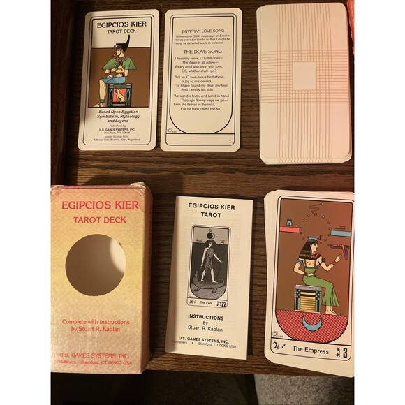 Egipcios Kier Tarot Deck Stuart R. Kaplan Complete 1984 Vintage Egyptian - Picture 1 of 12